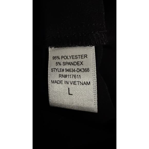 Mosaic & Co High Waisted Black Tailored Dress Shorts Ruffle Pockets Size Large - Picture 9 of 12